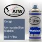 Preview: Dodge, Normandie Blue Metallic, B42 / PBA: 400ml Sprühdose, von ATW Autoteile West.